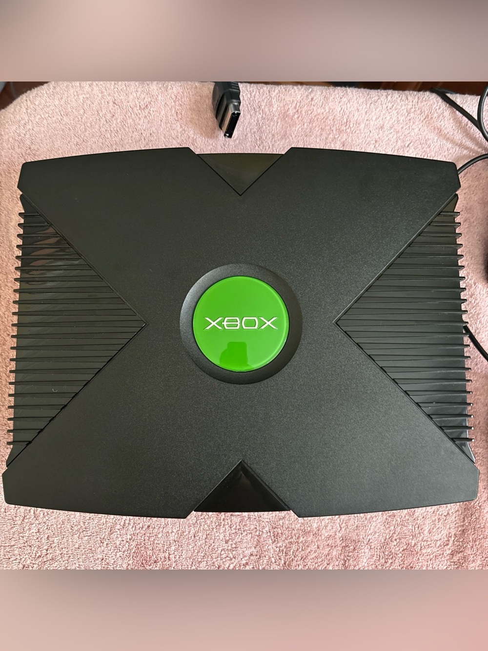 Microsoft Xbox Original Console Bundle 2 Controller OEM AV Power Cables Working!